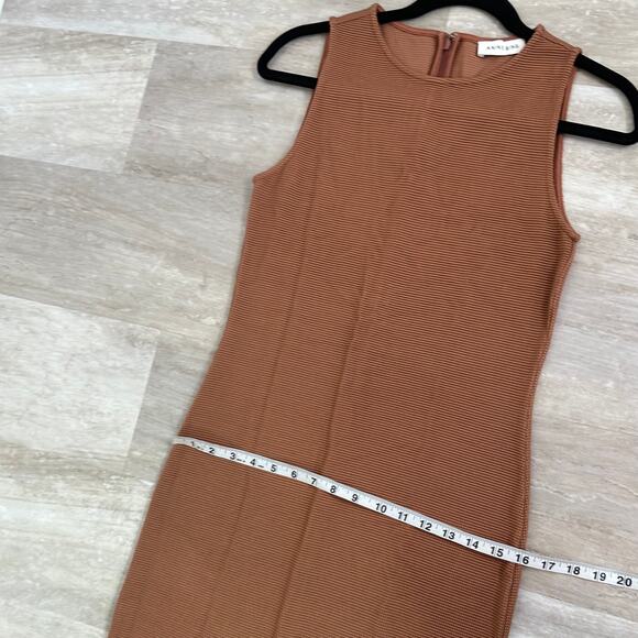 Anine Bing  Savannah Dress in Terracotta Earth Women's Small Midi - Picture 9 of 10